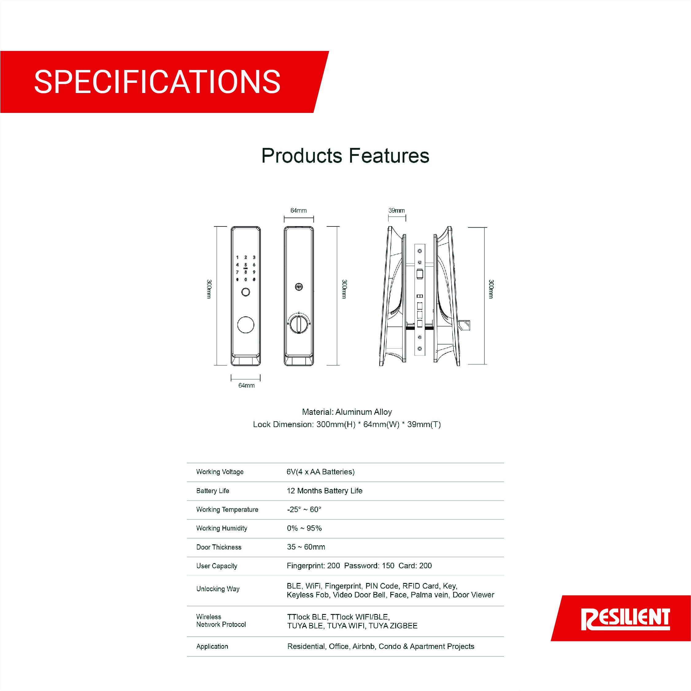 Res_LH800_Smart_Door_Lock_Specs